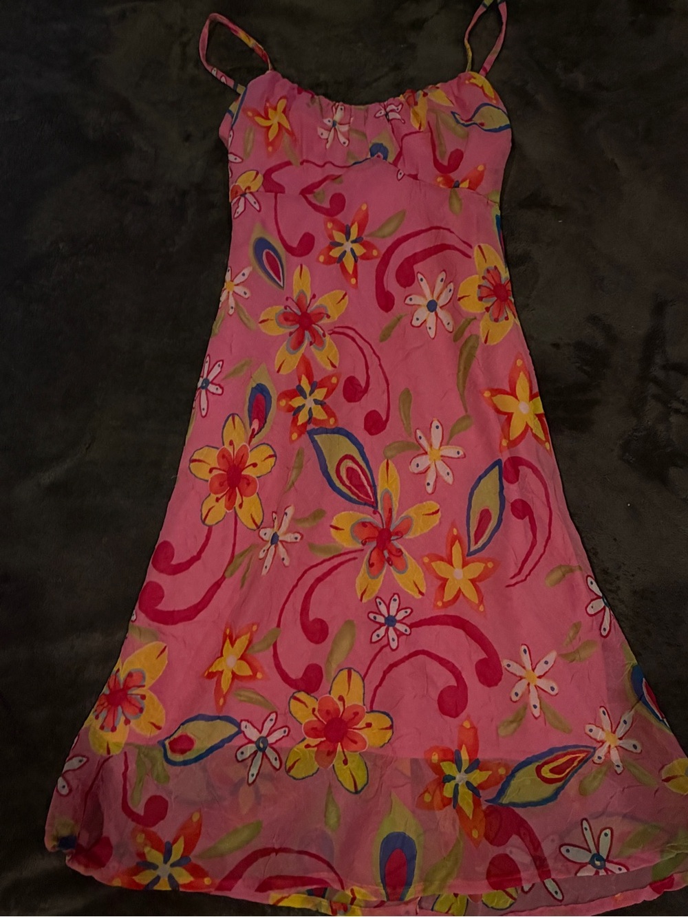 All That Jazz Pink Floral Spaghetti-Strap Sundress
